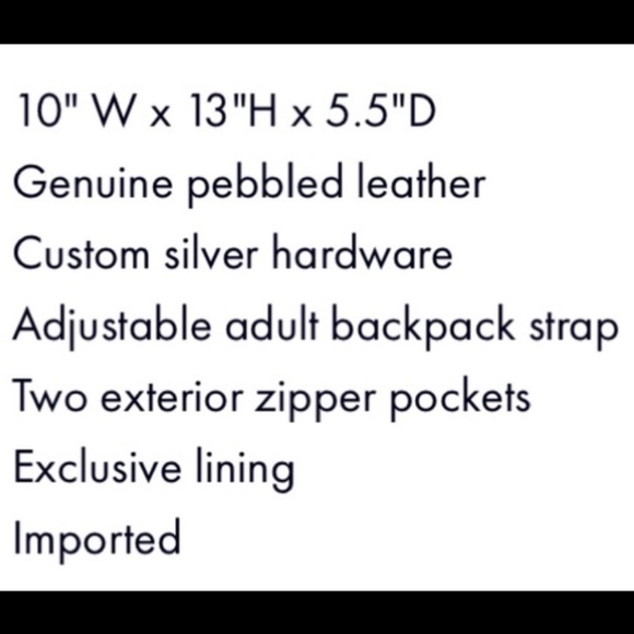 Rebecca Minkoff Bryn Black Leather Backpack Purse Handbag Bag - Picture 10 of 10